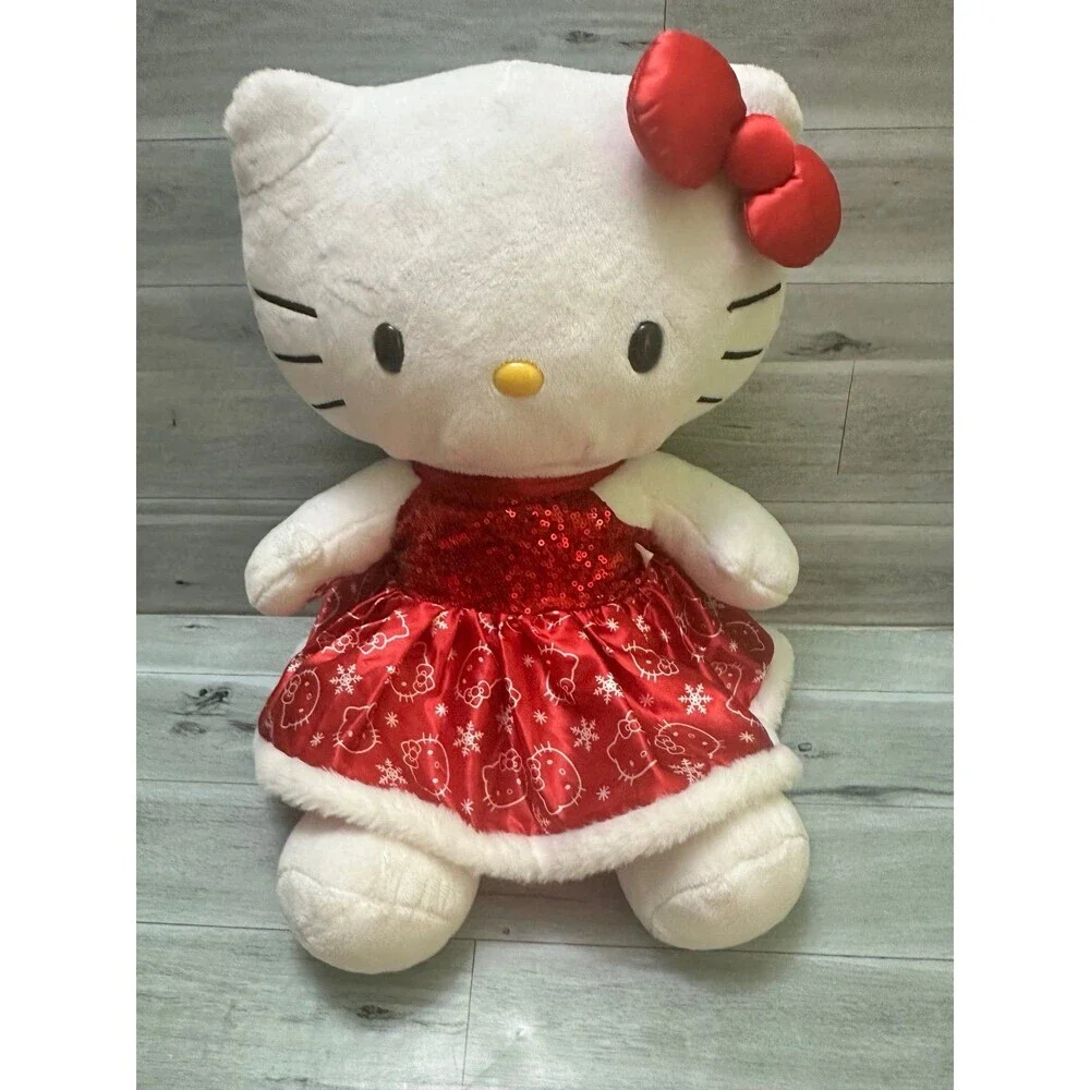 Sanrio Hello Kitty  Holidays Plush in Red and White Holiday Dress